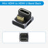 Hagibis Mini HDMI to HDMI Adapter Right Angle 90 Degree Male to Female Mini HDMI Connector L Shape Conventer High Refresh Rate