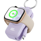 INIU P81 Snapgo Mini 5000Mah Power Bank with Keychain for Apple Watch Ultra SE 2/3 Series Iphone Air 8 ~ 17 Airpods Series 20W Built-In USB C Cable Fast Charge Portable Charger Travel EDC Battery Pack Phone Charger Valentine&