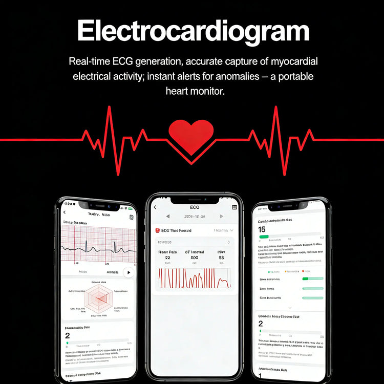 Health Smartwatch with Air-Pump Accurate Blood Pressure & ECG Monitoring, Voice Broadcast, Heart Health Tracking, Stress & Fatigue Alerts, 24/7 Sleep Analysis, Elegant round Dial for Daily Wear, Office, Travel & Wellness Care, for Men & Women