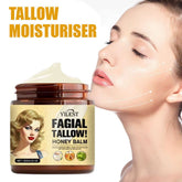 120G Whipped Beef Tallow and Honey Balm Beef Tallow Face Moisturizer Face & Body Skin Care Grass Fed Grass Finished Face Cream