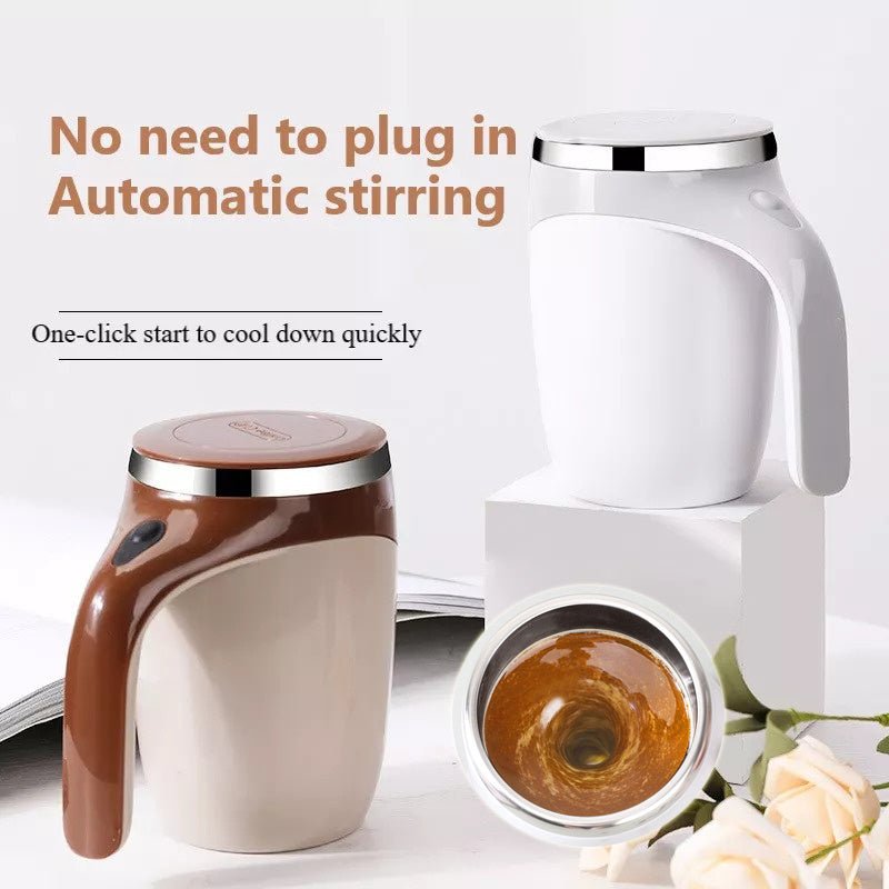 Rechargeable Model Automatic Stirring Cup Coffee Cup High Value Electric Stirring Cup Lazy Milkshake Rotating Magnetic Water Cup - GBTech
