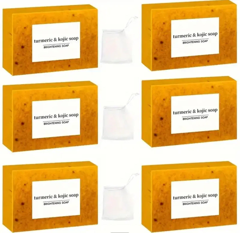 Kojic Turmeric Face Soap, Kojic Soap, Face Cleansing Soap, Turmeric Face and Body Soap, Kojic Face and Body Soap