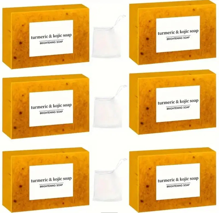 Kojic Turmeric Face Soap, Kojic Soap, Face Cleansing Soap, Turmeric Face and Body Soap, Kojic Face and Body Soap