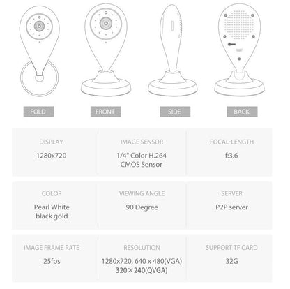 1080P HD Wireless Mini Security WiFi Camera - GBTech