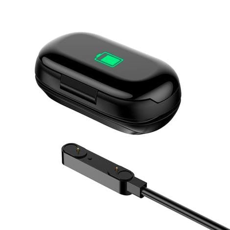 Smart Watch with Built - in TWS Wireless Bluetooth Earphone Blood Heart Rate Monitor - GBTech