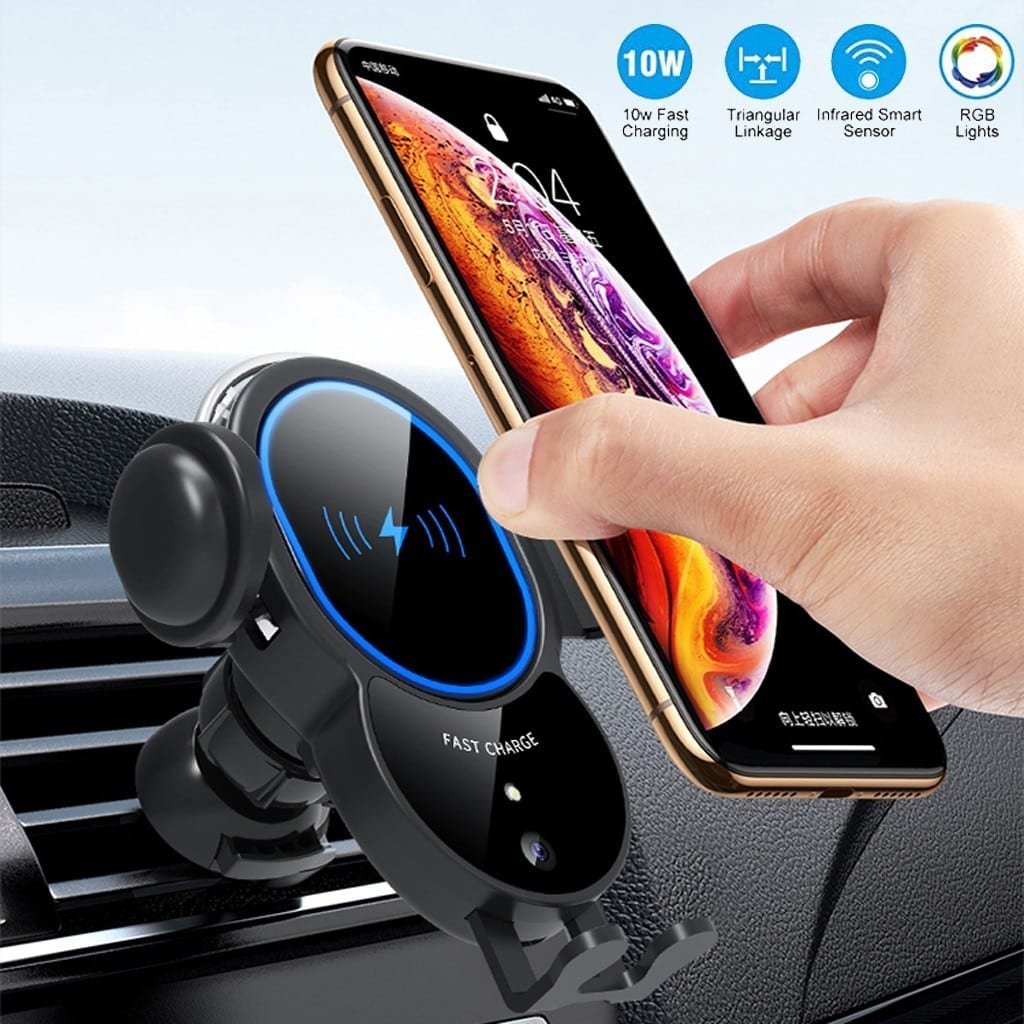 10W Wireless Automatic Clamping Mount Fast Charger For Your Car - GBTech