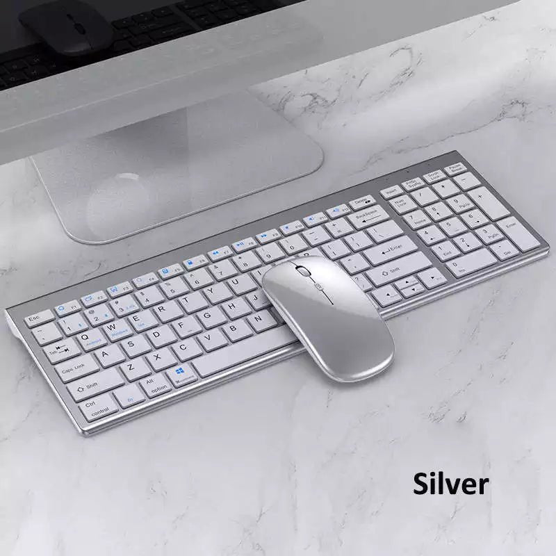 High quality 2.4G Bluetooth wireless rechargeable mouse keyboard combos - GBTech